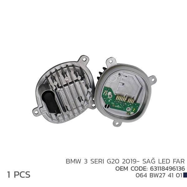 NIKEN BMW 3 SERI G20 2019- SAĞ LED FAR MODÜL 63118496136 (63118496136)