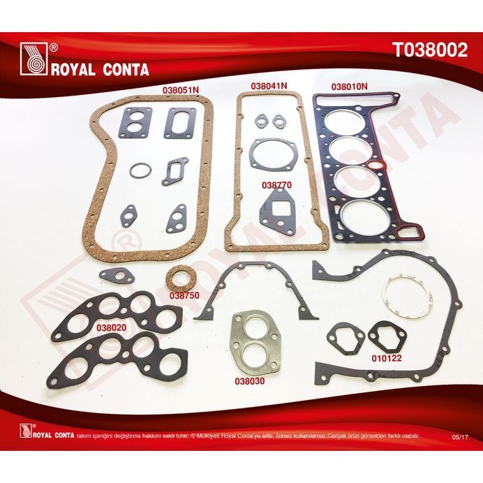 ROYAL MOTOR TAKIM CONTA KEÇESİZ 1300S-1600S-NİVA