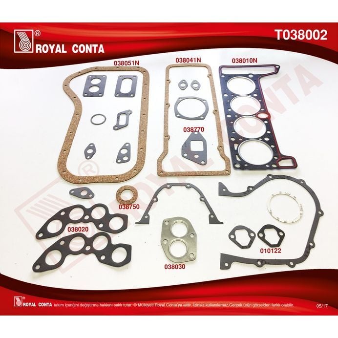 ROYAL MOTOR TAKIM CONTA KEÇESİZ 1300S-1600S-NİVA