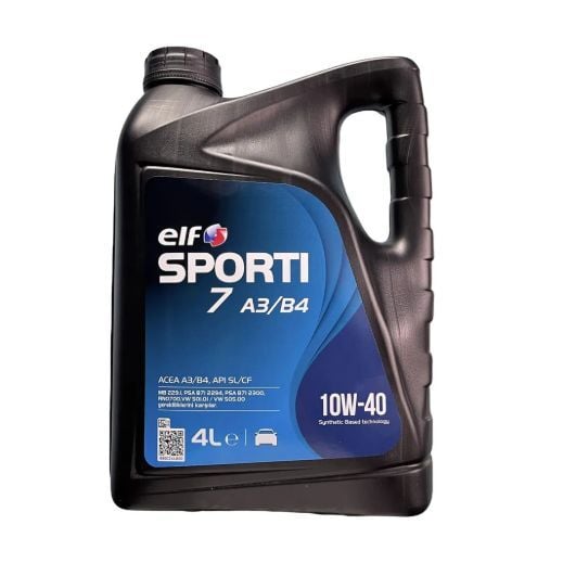ELF MOTOR YAĞI ELF SPORTI 7 A3/B4 10W40 3B 4 LİTRE