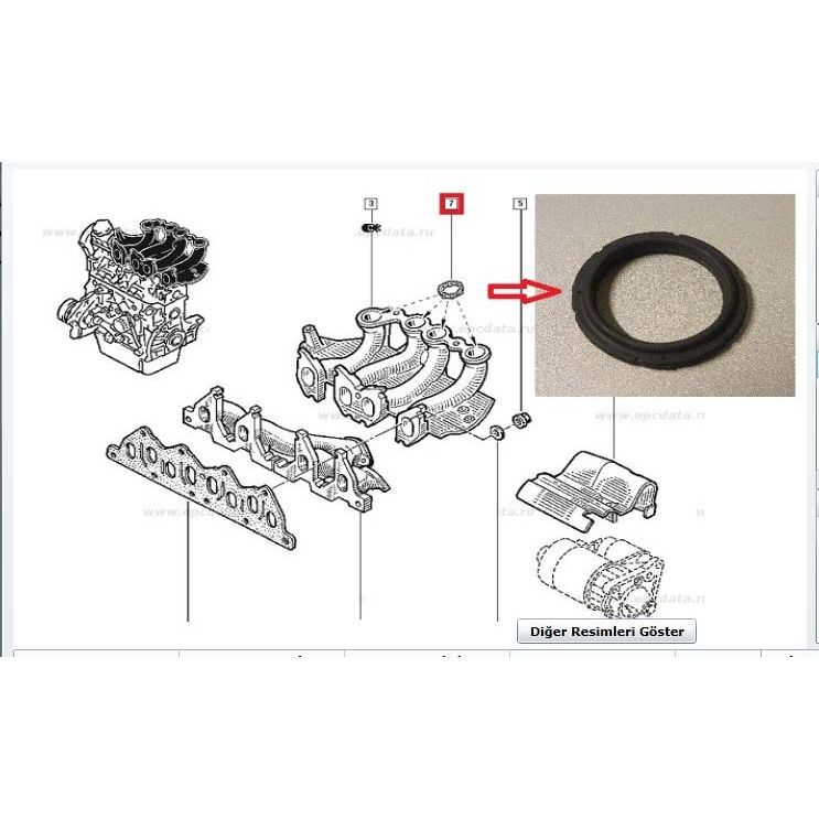 AFT EMME MANİFOLD BOĞAZ CONTASI TK. 4AD. KNG 1.9 DZL. F8Q (7701066962)