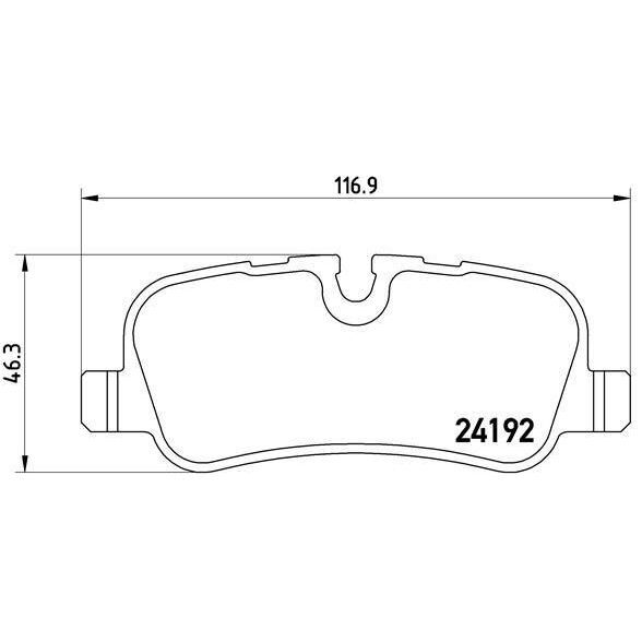 VALEO FREN BALATASI ARKA LAND ROVER DISCOVERY L319 RANGE ROVER L322 L320 (LR019627)