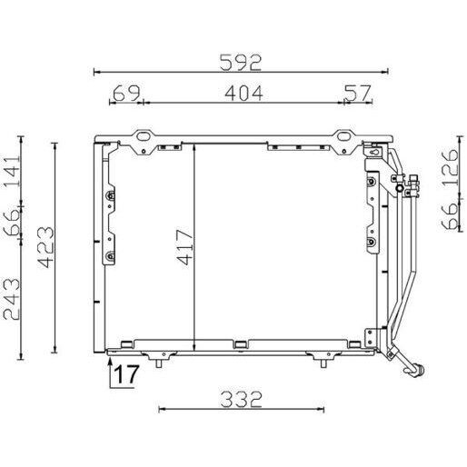 MAHLE KLIMA RADYATORU MERCEDES W202 S202 W210 (A2028301070)