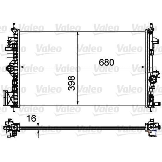 VALEO SU RADYATÖRÜ INSIGNIA A 09 17 1.6-1.8 A16XER-A16LET-A18XER (1300292)