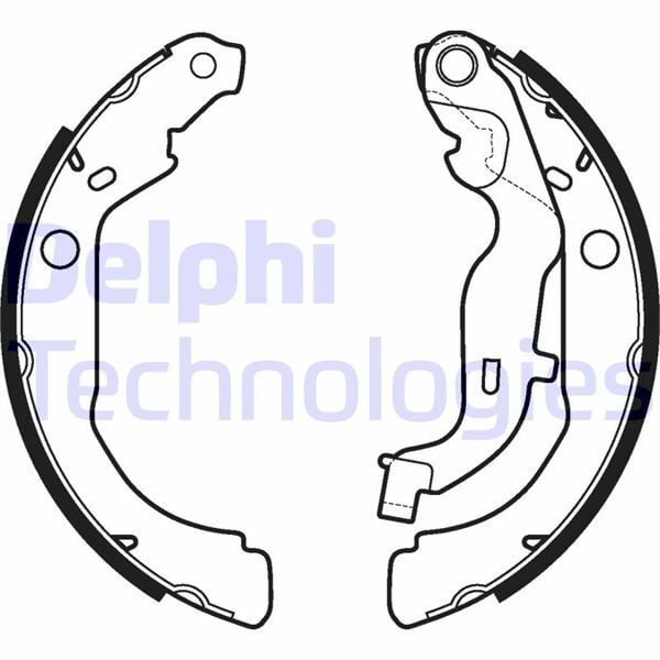 DELPHI ARKA PABUÇ BALATA DACIA DUSTER 1.5 DCİ-1.6-1.6 16V 4X4 228.6X42 (440605238R)