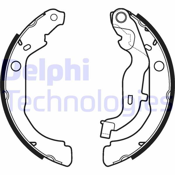 DELPHI ARKA PABUÇ BALATA DACIA DUSTER 1.5 DCİ-1.6-1.6 16V 4X4 228.6X42 (440605238R)