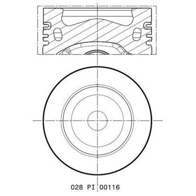 MAHLE PİSTON CRAFTER 2,0 TDI CKUB (81,50MM 0,50) (03L107065AA)