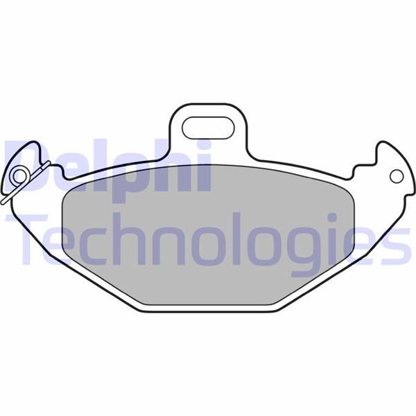 DELPHI ARKA FREN BALATASI RENAULT LAGUNA 93 01 ESPACE III 96 00 1.6 1.8 1.9DCI 2.0 16V 2.2 3.0 (7701205491)
