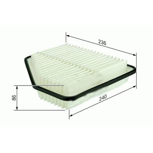 SARDES HAVA FİLTRESİ TOYOTA RAV4 YM. 2.2 D-4D 08 > (1780126010)