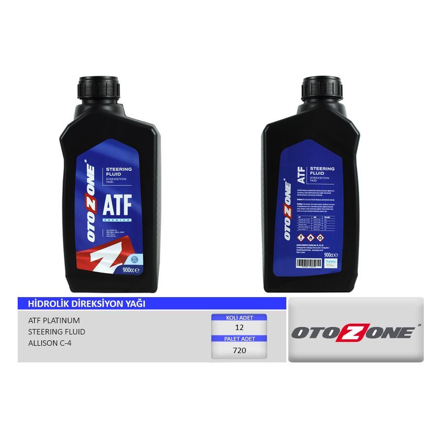 OTOZONE HİDROLİK DİREKSİYON YAĞI ATF 900 ML. PREMIUM (93165290)