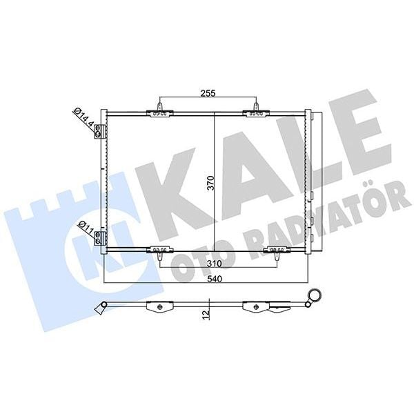 KALE RADYATOR KLİMA RADYATÖRÜ KONDENSER CROSSLAND 17 P207 06 P208 12 19 P2008 13 C3 09 AIRCROSS 17 C4 14 DS3 10 1.2-1.4-1.6 VTI-HDI-THP-PURETECH AL/AL 538X368X16 (6455.EK)