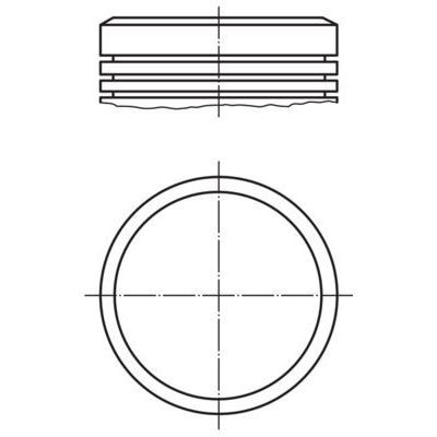 MAHLE MOTOR PİSTON SEGMAN 78.50 STD P206-207-307-PARTNER-C3-BERLIN 1.6IE 16V TU5-JP4 00 040PI0000410082 (0628.N2)