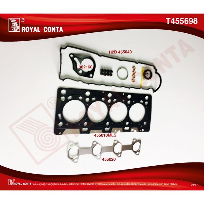 ROYAL ÜST TAKIM CONTASI SKT KEÇELİ SUBAP LASTİKLİ MGN II-KNG-CLIO-LOGAN SANDERO 1.5 DCI K9K (110444213R)