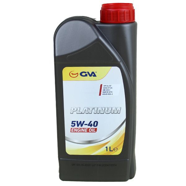 GVA MOTOR YAĞI 5W40 1 LT PLATINUM TAM SENTETİK API SL/CF (5W40)