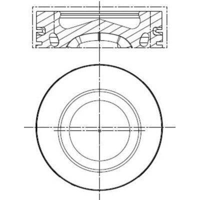 MAHLE PİSTON 1.6 TDİ (STD) GOLFVII 2013- CLH DCX STD 79,50MM (04L107065D)