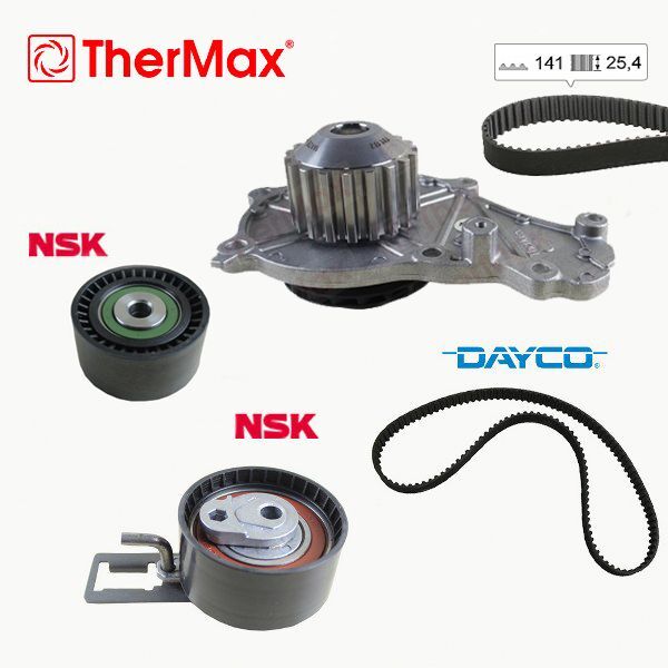 THERMAX DEVİRDAİMLİ EKSANTRİK GERGİ KİTİ 141X25.4 C5 III-C4 II-DS4-P208-P308-P3008-P5008-2008-PARTNER TEPE BERLINGO III-C3 III-DS3-DS5-P301-C ELYSEE DV6C-DV6DTED E5 -TRANSİT COURIER-B-MAX-C-MAX 1.6TDCI EURO5 (0831.W2)