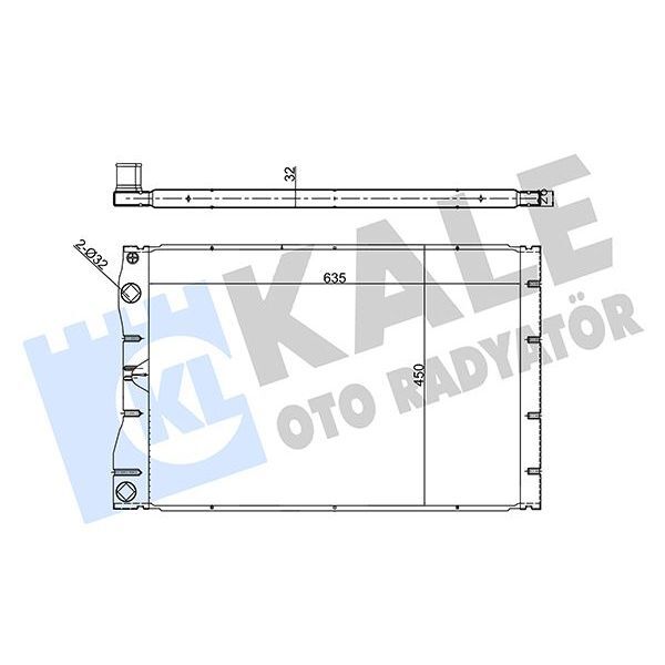 KALE RADYATOR RADYATÖR AL/PL/BRZ AVANTIME-ESPACE III2.2 DCI 00 > (6025312321)