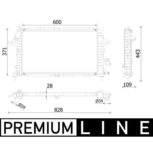 MAHLE RADYATÖR ASTRA H 1.3-1.7-1.9 CDTİ 04 ZAFIRA 1.7-1.9 CDTI 05 AC KLİMASIZ-KLİMALI MEK 599X368X26 (1300269)