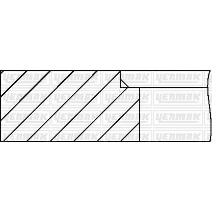 YENMAK MOTOR SEGMANI YAĞ SEG.KROMLU TMPR 1.6 86.40 ÇAP 040