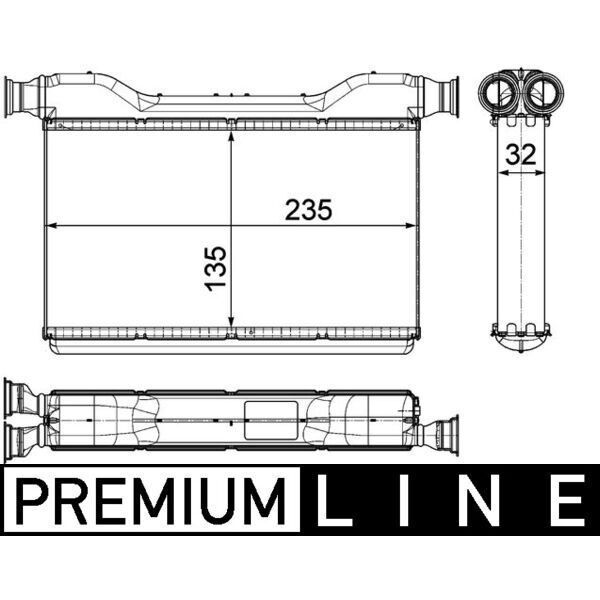 MAHLE KALORIFER RADYATORU BMW F10 F01 F07 PREMIUM LINE (64119163330)