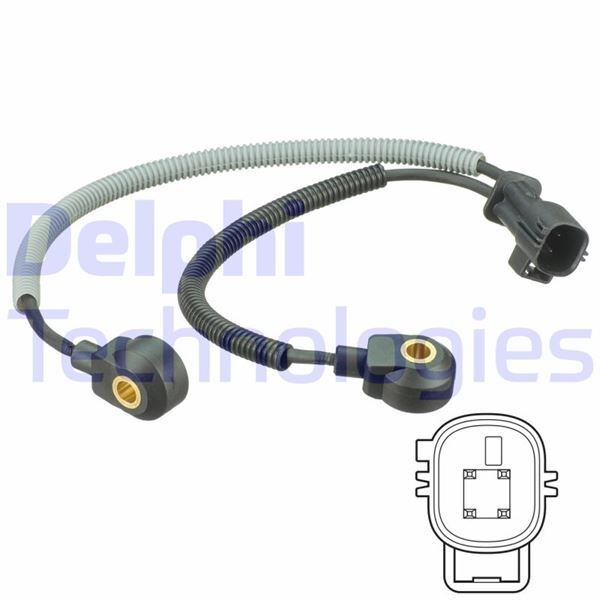 DELPHI VURUNTU SENSÖRÜ FORD FOCUS-KUGA-MONDEO-S-MAX-VOLVO C30-C70-S40-S60-S80-V40-V50-V60-V70 (1371593)