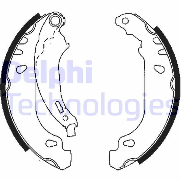 DELPHI ARKA PABUÇ BALATA P206 1.4İ 1.6İ 1.4HDİ 1.9D 98 >02 > 206 1.4 1.4HDİ 09 > ABS SİZ ARAÇLAR 180X32 (4241.K5)
