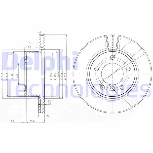 DELPHI FREN DISKI ON BMW E81 E87 F20 F21 F22 F23 (34116792215)