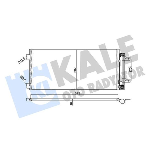 KALE RADYATOR KLİMA RADYATÖRÜ KONDANSATÖRÜ OPEL ASTRA K 15 22 AL/PL/BRZ (13475956)