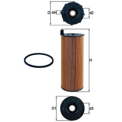 MAHLE YAĞ FİLTRESİ TOUAREG 3.0TDI-3.0 V6 TDI 06-10 -A4 04-08 -A5 04-11 -A8 03-10 -Q5 08- -Q7 06-10 (057115561K)