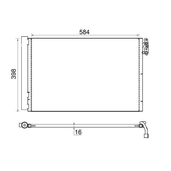 MAHLE KLIMA RADYATORU BMW E81 E82 E87 E88 E90 E91 E92 E93 E84 E89 (64539229022)