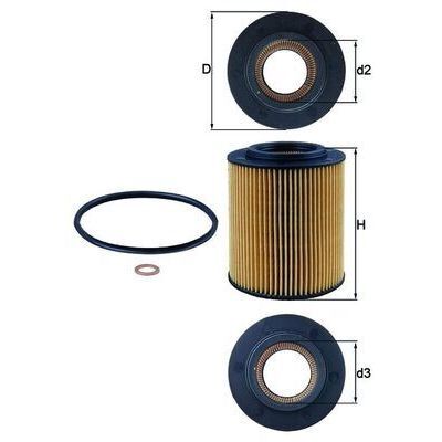 MAHLE YAG FILTRESI BMW M52 M54 E36 E46 E38 E39 E60 E65 E83 E53 Z3 E36 Z4 E85 (11427512300)