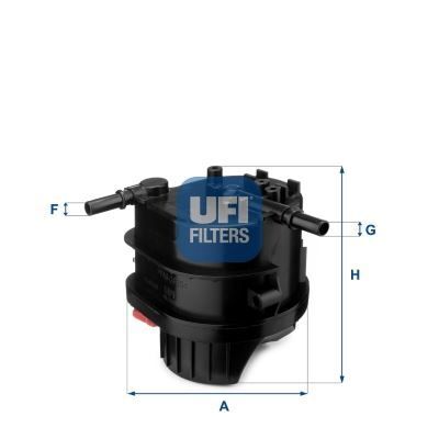 UFI YAKIT FİLTRESİ MÜŞÜRSÜZ BIPPER-NEMO-P307-P207-P206-C3-C2 1.4 HDI-FUSION-FIESTA 1.4TDCI (1901.68)