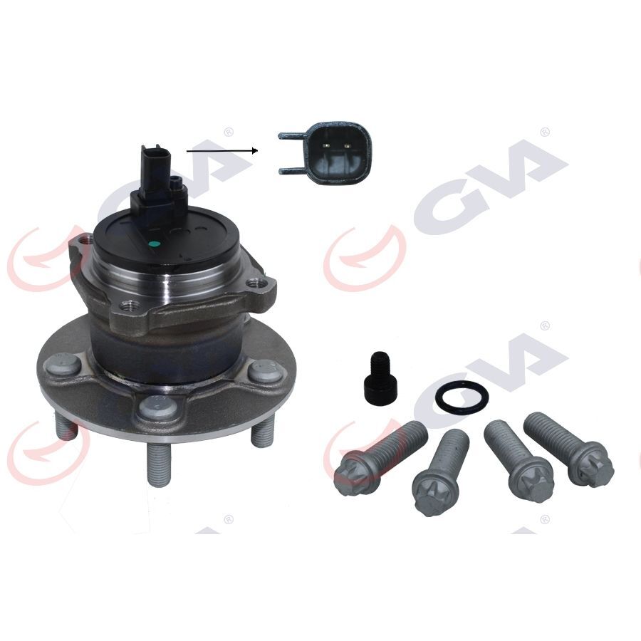 GVA ARKA TEKER PORYASI RULMANLI FOCUS C-MAX 07>11 -FOCUS II 04>11 ABS Lİ 5 BİJON SENSOR DAHIL (1766628)