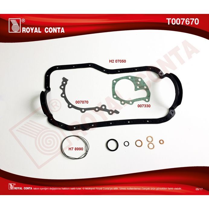 ROYAL ALT TAKIM CONTA KEÇESİZ R9 BROADWAY RNI-R19-CLIOE6J-E7J 1.4