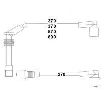 HELLUX BUJİ KABLOSU TAKIMI LPG Lİ ASTRA F 91>98 VECTRA A 88>95 1.8-2.0İ 18SV-C18NZ-20NE-C20NE VECTRA B 1.6 16LZ2 (1612611)