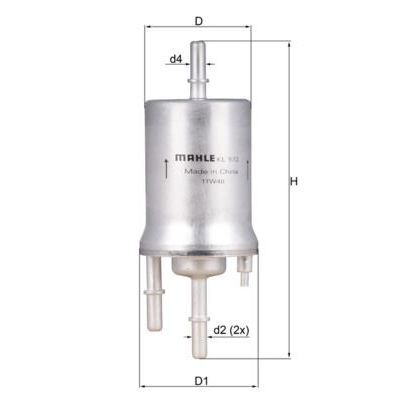 MAHLE YAKIT FİLTRESİ IBIZA V-LEON-TOLEDO III-OCTAVIA-EOS-GOLF V-JETTA III-PASSAT-POLO-SCIROCCO-TOURAN (1K0201051B)