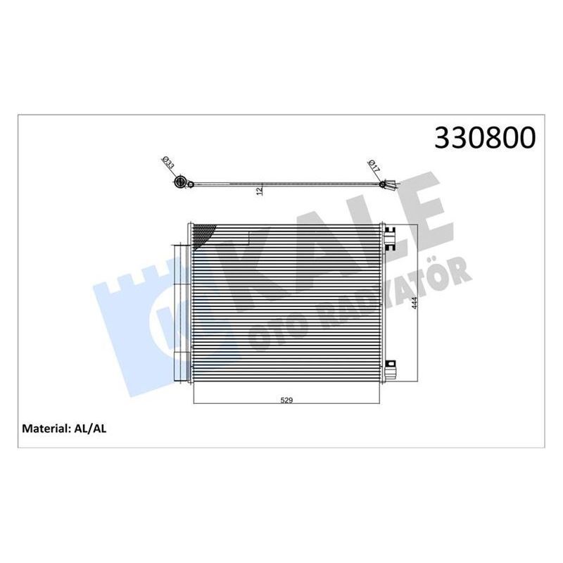 KALE RADYATOR KLİMA RADYATÖRÜ KONDENSERİ RENAULT MEGANE IV 15> TALISMAN 15> GRAND SC NIC IV 16> 1.2TCE 1.3 TCE 1.5DCI 1.6SCE 1.6DCI AC MEK. ATOM. AL BRZ (921002969R)