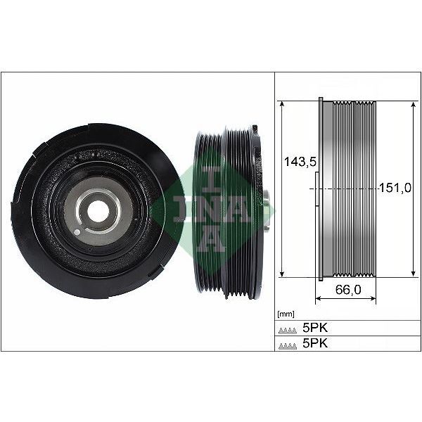 INA KRANK KASNAGI BMW M47 E46 E39 (11232247565)