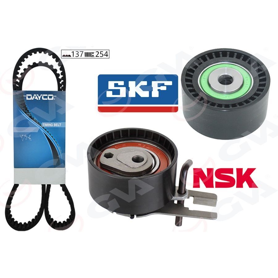 GVA EKSANTRİK GERGİ KİTİ P206-P207-P307-P308-P407-P3008-EXPERT-PARTNER-BERLINGO-JUMPY-C2-C3-C4-C5- XSARA-FOCUS II-FIESTA V-VI VOLVO S40-C30-V50-FIAT SCUDO EURO4 1.6 HDI-TDCİ (0831.V4)