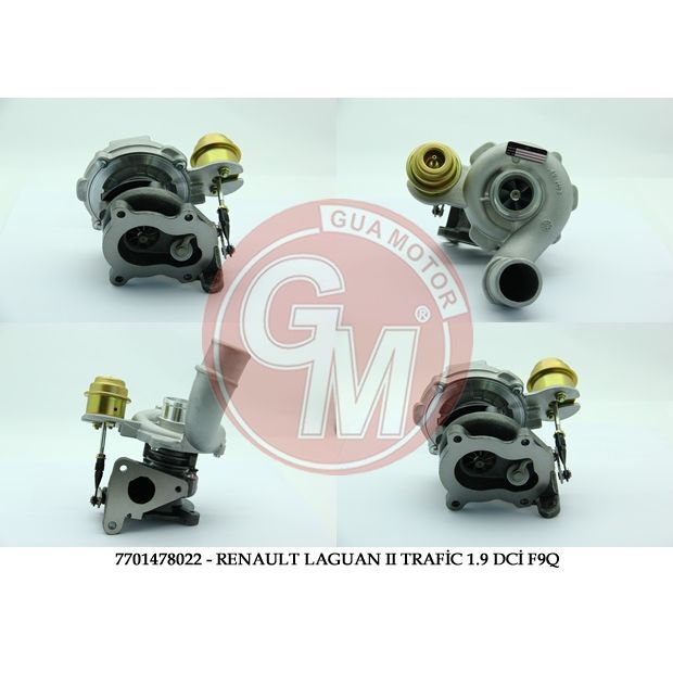 GUA TURBO ŞARJ RENAULT LAGUAN II TRAFİC II MASTER II1.9 DCİ F9Q (7700105102)