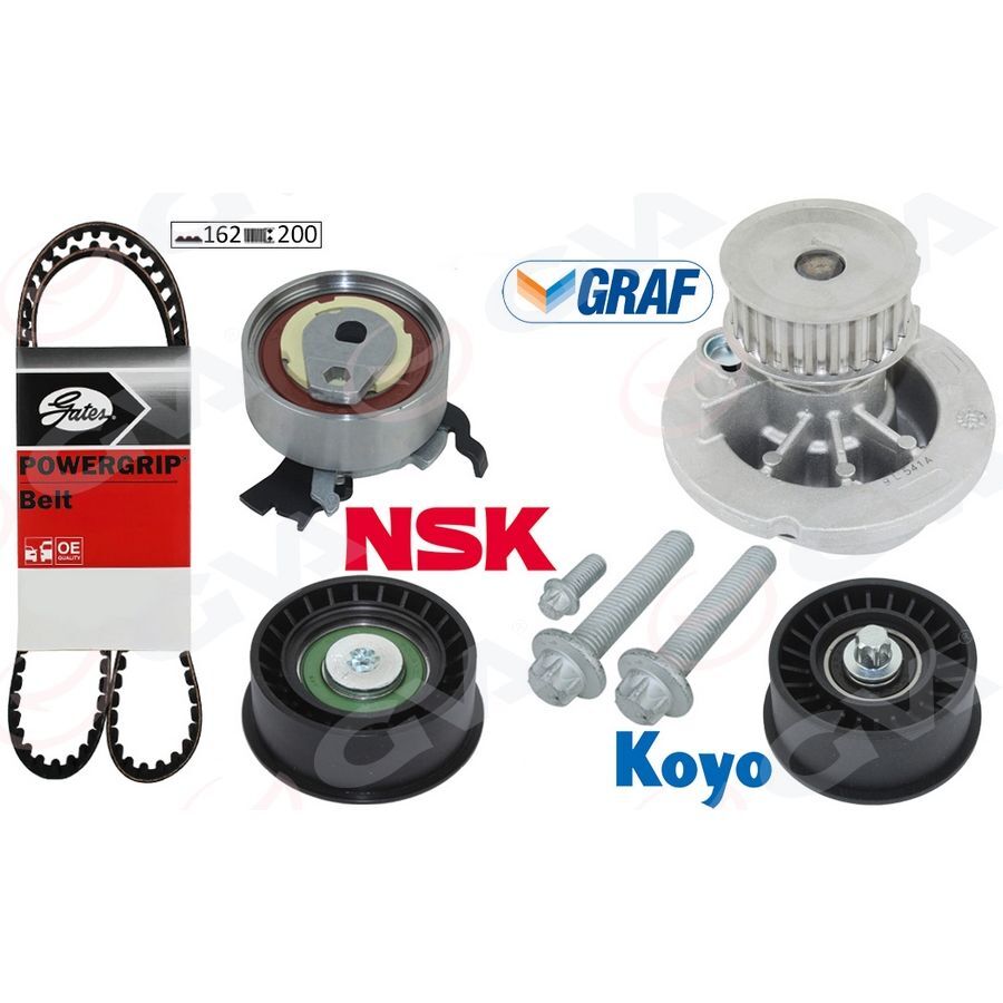 GVA DEVİRDAİMLİ EKSANTRİK GERGİ KİTİ ASTRA G-CORSA C-VECTRA C-MERIVA A-ZAFIRA A 1.4-1.6-1.8 16V Z16-14XE (1606306)