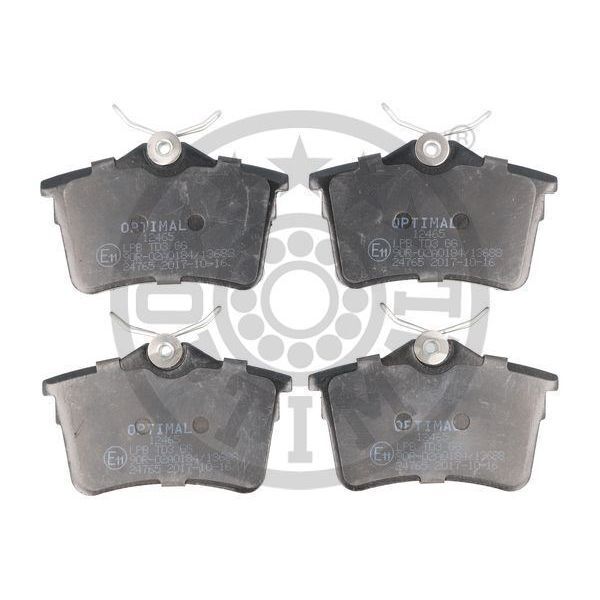 OPTIMAL ARKA FREN BALATASI P307 00 09 P308 07 14 PARTNER 08 PARTNER TEPEE 08 BERLINGO 08 C4 04 16 XSARA PICASSO 99 11 DS4 15 18 (1623180680)