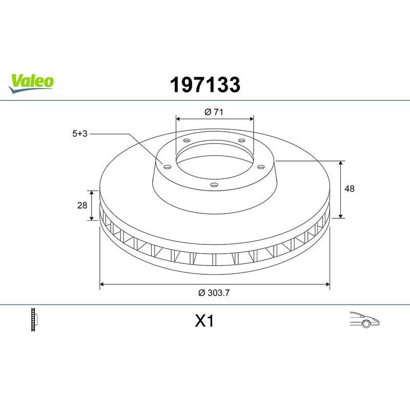VALEO ÖN FREN AYNASI C5-JUMPY-EXPERT-SCUDO 2.0 07 304X28X41X48X5DLXHAVALI (4249.24)