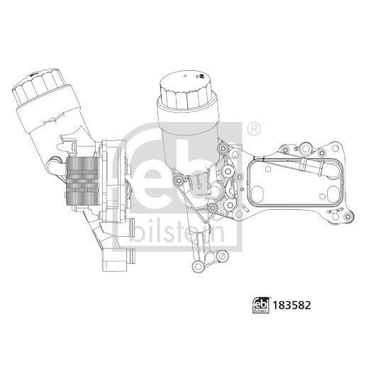 FEBI YAG SOGUTUCUSU MERCEDES OM651 W204 C218 W212 C207 W221 W639 B906 KOMPLE (A6511801310)