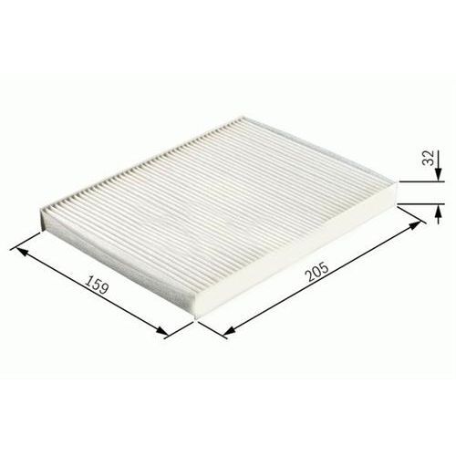 SARDES POLEN FİLTRESİ P207 1.4-1.4HDI-1.6HDI-1.4 16V-1.6 16V 06> C3 II 1.4-1.4HDI-1.6HDI 09> KARBONLU (1609428180)