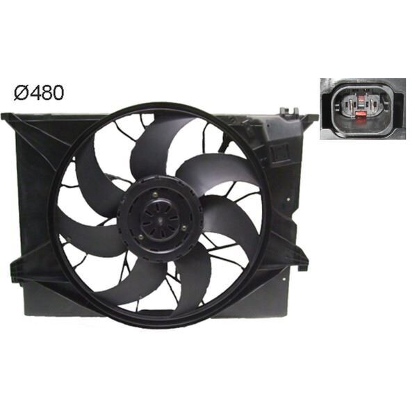 MAHLE RADYATOR FANI KOMPLE MERCEDES S-CLASS W221 C216 (A2215001193)