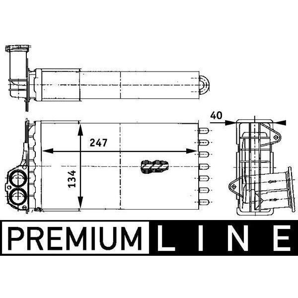 MAHLE KALORİFER RADYATÖRÜ PEUGEOT 206 1.4 HDI 1999 (6448.G3)